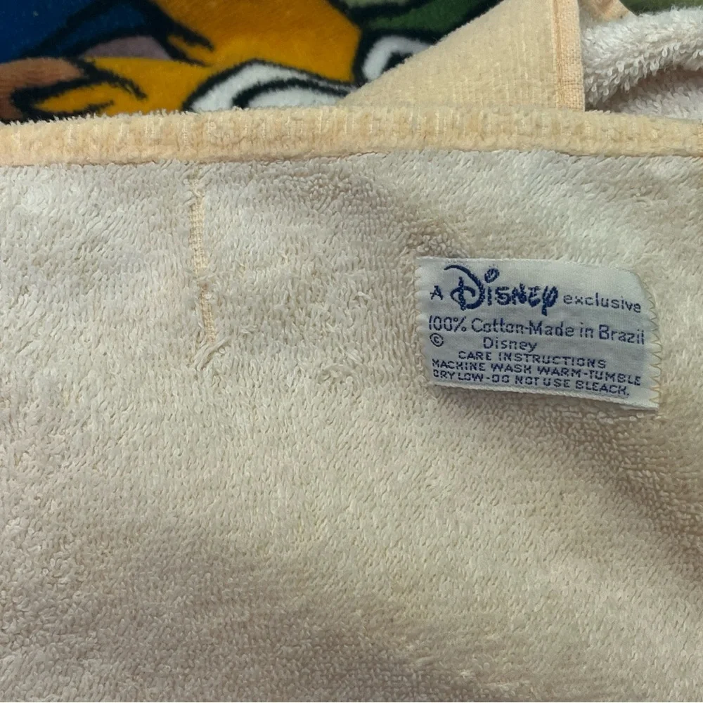 Vintage Disney Splash Mountain Cotton Beach Towel